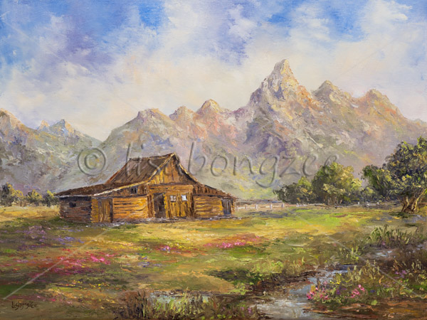 Grand Standing T.A. Moulton Barn Mormon Row Grand Teton National Park