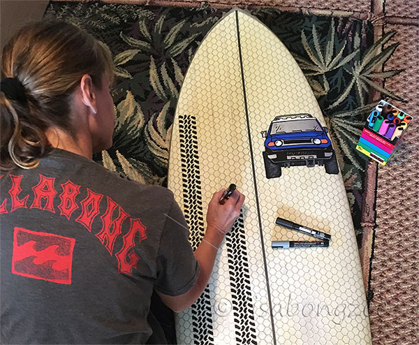 FnJDaviez My Surfboard Art