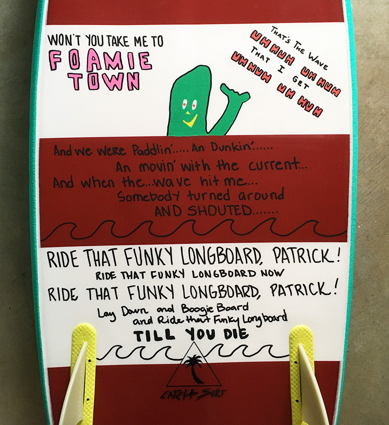 Gumby's Disco Daze My Surfboard Art