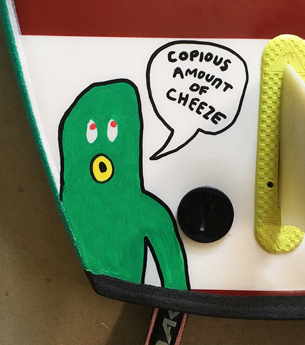 Gumby's Disco Daze My Surfboard Art