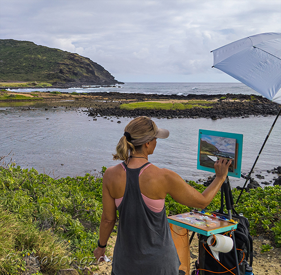 Ka Iwi coast looking towards Alan Davis