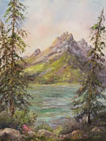 Thru The Trees Jenny Lake Grand Teton National Park