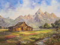 Grand Standing T.A. Moulton Barn Mormon Row Grand Teton National Park